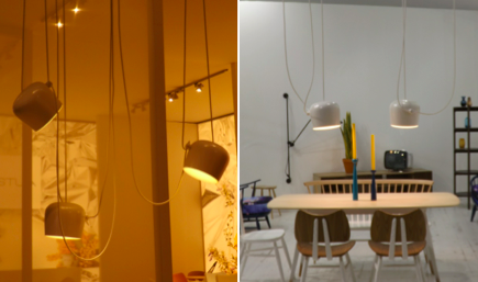 La llum i la il·luminació: darreres tendències en decoració i interiorisme vistes a la Fira de Milà. Una làmpada que aporta flexibilitat, línies modernes, senzilles i caràcter lleugerament industrial. Un article de @SeseJover